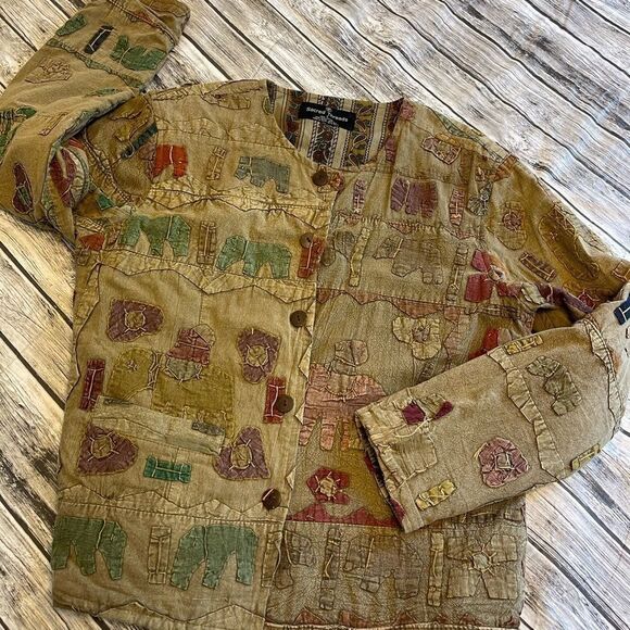 Sacred Threads Multi Color BOHO/Hippie Jacket - Picture 9 of 16